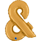 Mini Gold Foil Letters A-Z 14"
