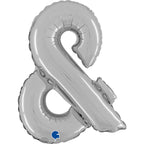 Mini Silver Foil Letters A-Z 14"