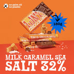 Tony's Chocolonely: Fairtrade Milk Chocolate, Caramel & Sea Salt 180g