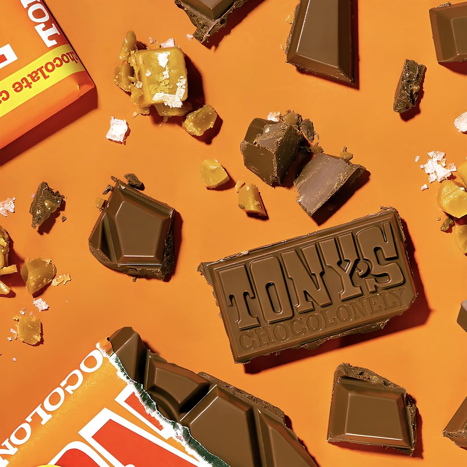 Tony's Chocolonely: Fairtrade Milk Chocolate, Caramel & Sea Salt 180g
