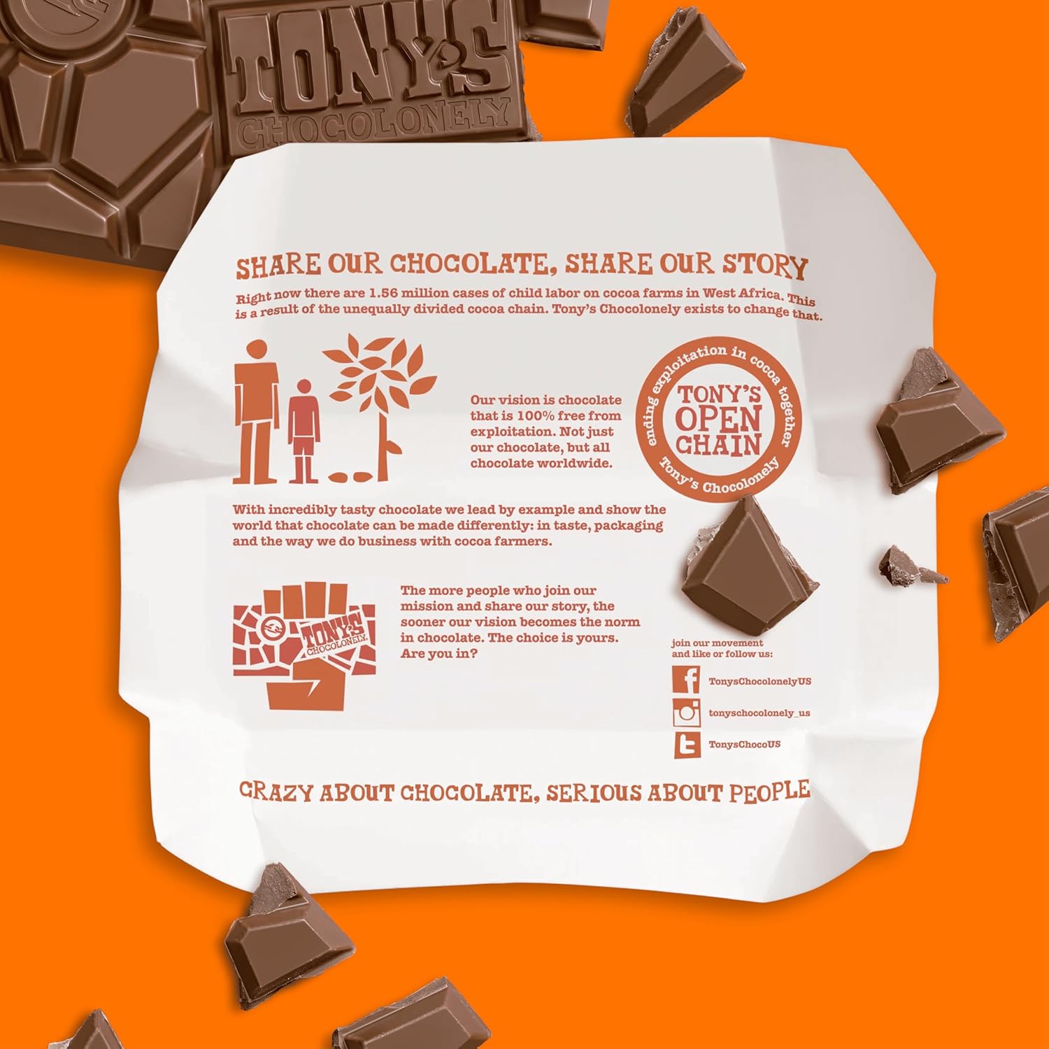 Tony's Chocolonely: Fairtrade Milk Chocolate, Caramel & Sea Salt 180g