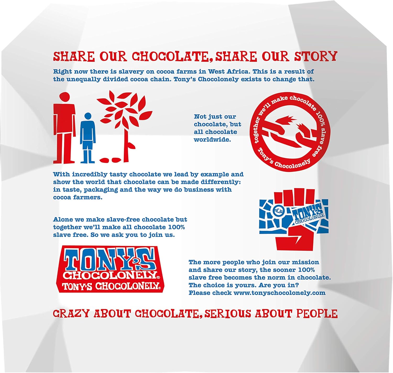 Tony's Chocolonely: Fairtrade Milk Chocolate 180g