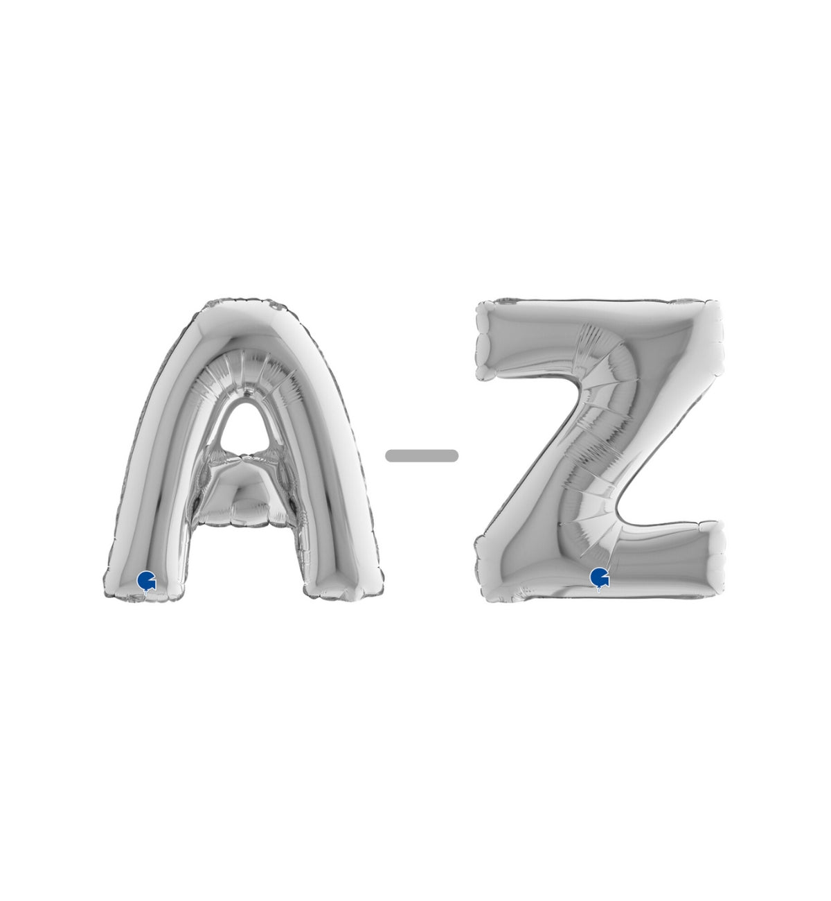 Mini Silver Foil Letters A-Z 14"