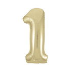 Gold Number Balloons 0-9 34"