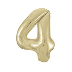 Gold Number Balloons 0-9 34"
