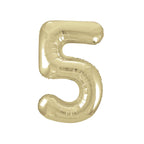 Gold Number Balloons 0-9 34"
