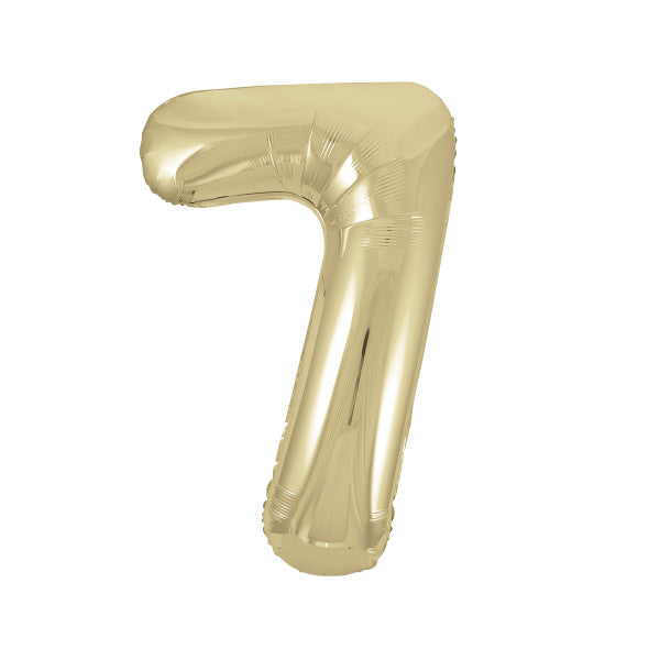 Gold Number Balloons 0-9 34"