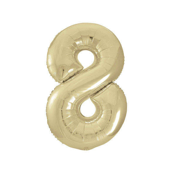 Gold Number Balloons 0-9 34"