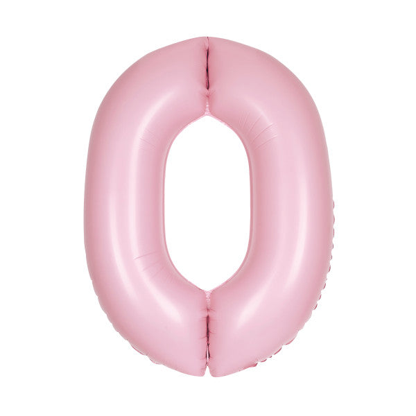 Pastel Pink Number Balloons 0-9 34"