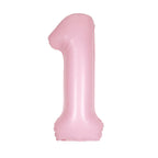 Pastel Pink Number Balloons 0-9 34"