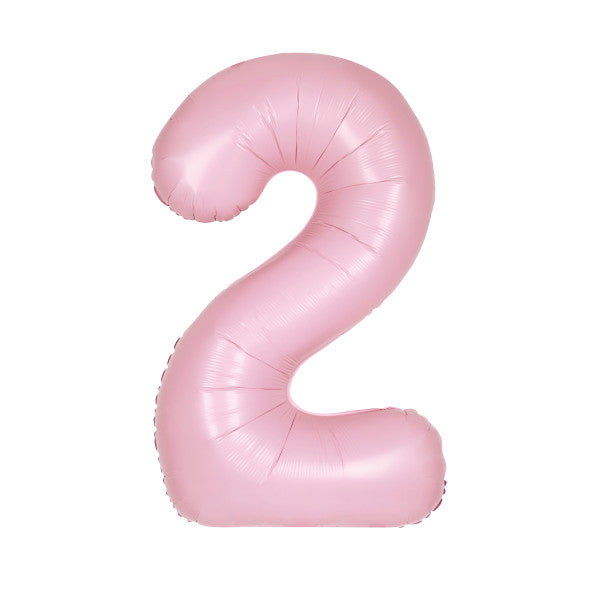 Pastel Pink Number Balloons 0-9 34"