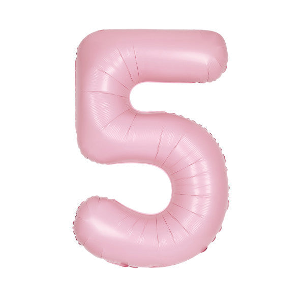 Pastel Pink Number Balloons 0-9 34"
