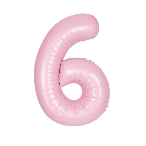 Pastel Pink Number Balloons 0-9 34"