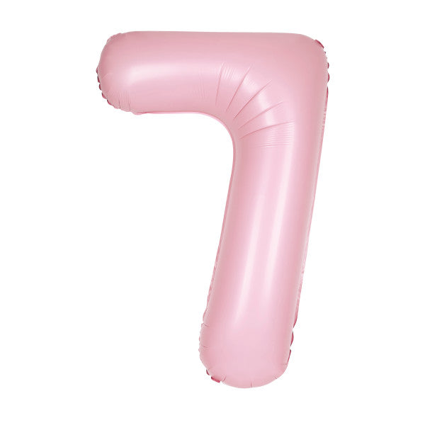 Pastel Pink Number Balloons 0-9 34"