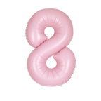 Pastel Pink Number Balloons 0-9 34"