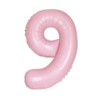 Pastel Pink Number Balloons 0-9 34"