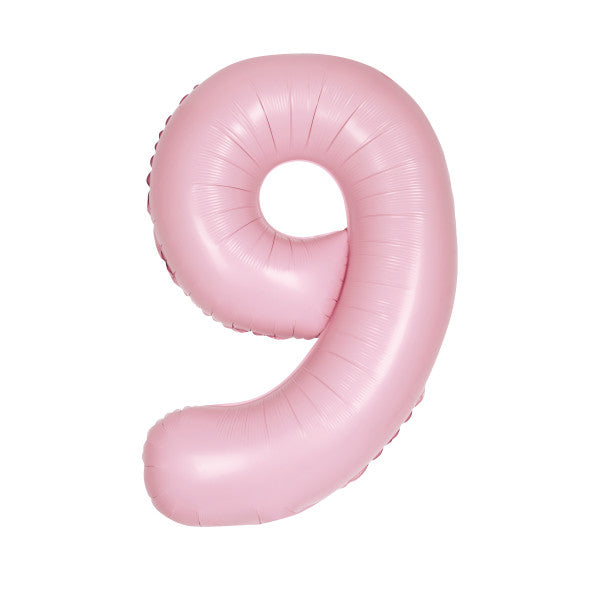 Pastel Pink Number Balloons 0-9 34"