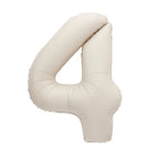 Matte Nude Number Balloons 0-9 34"