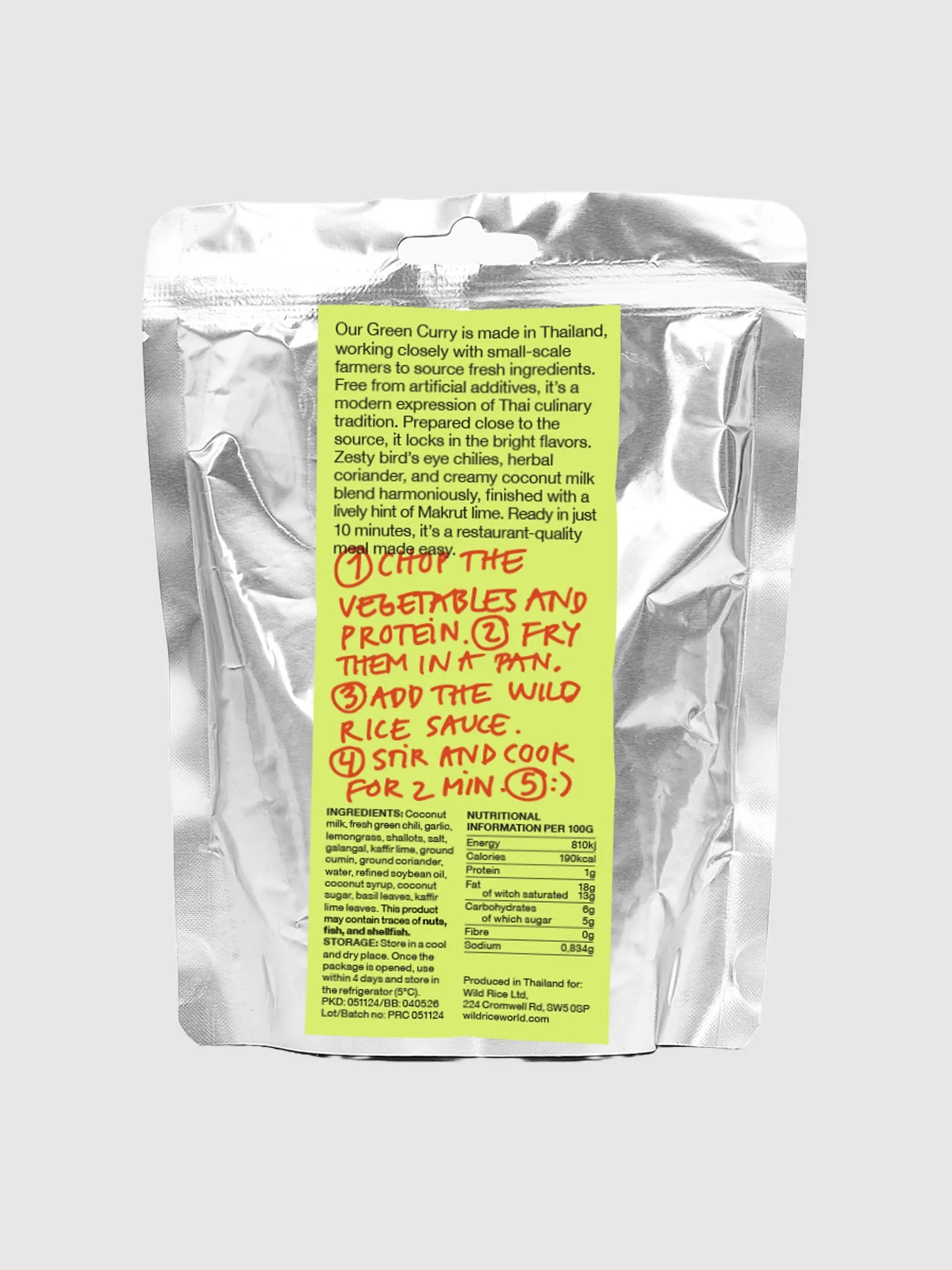 Wild Rice: Thai Green Curry Sauce