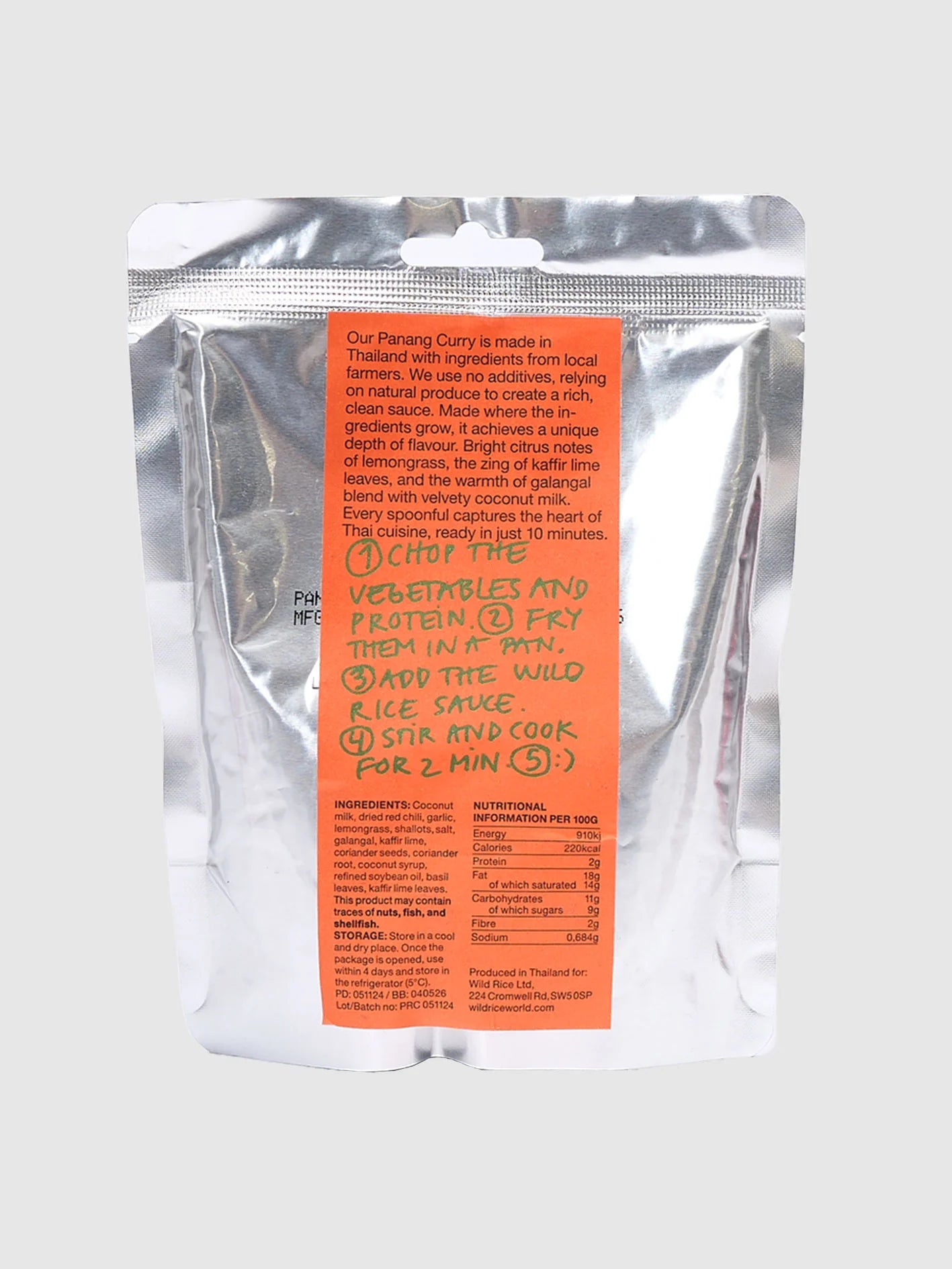 Wild Rice: Thai Panang Red Curry Sauce