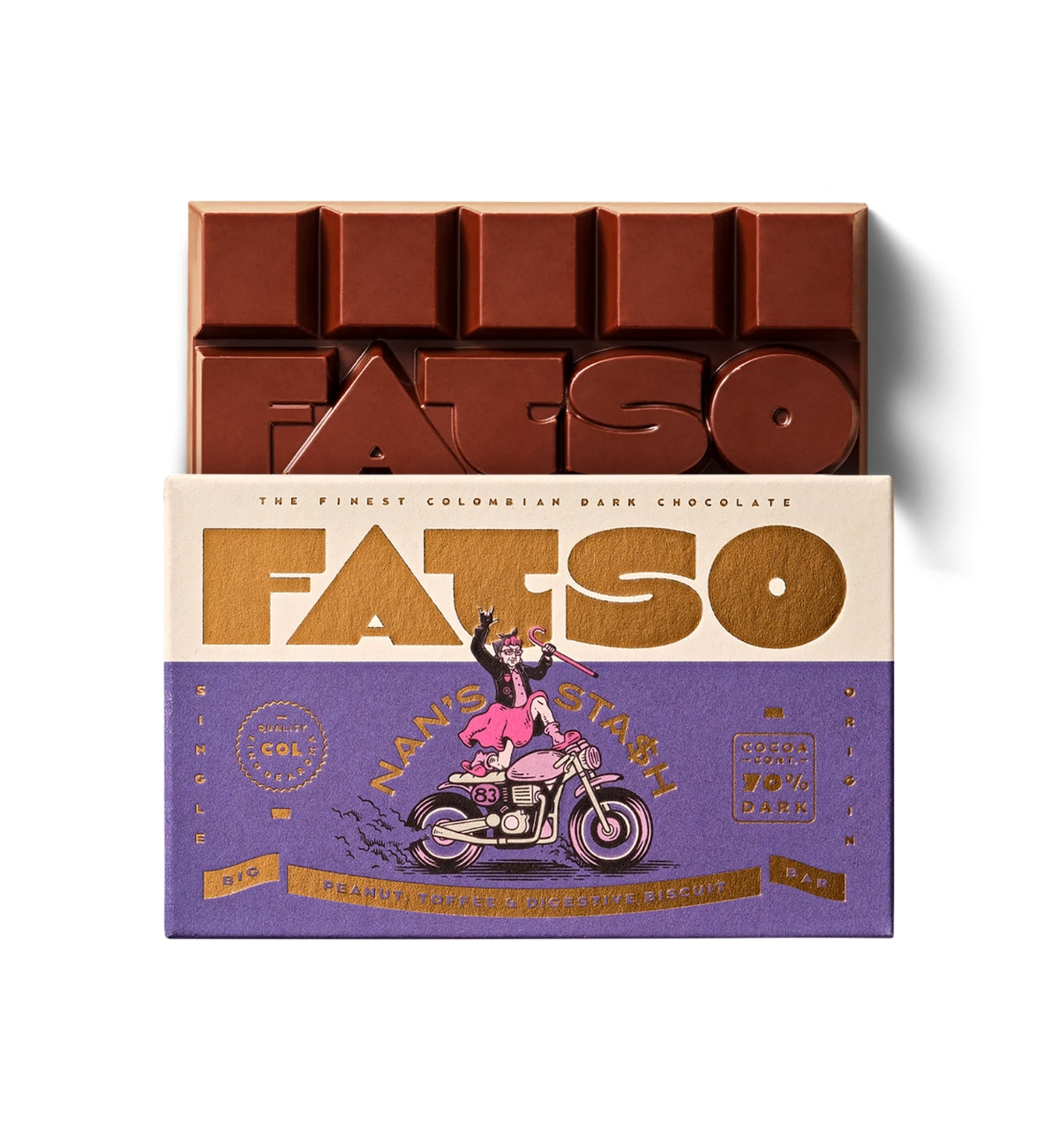 Nan's Stash Biscuit: Peanut & Toffee Chocolate