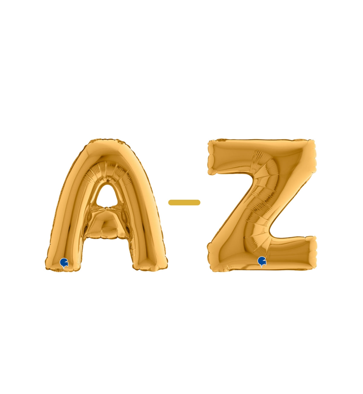 Mini Gold Foil Letters A-Z 14"
