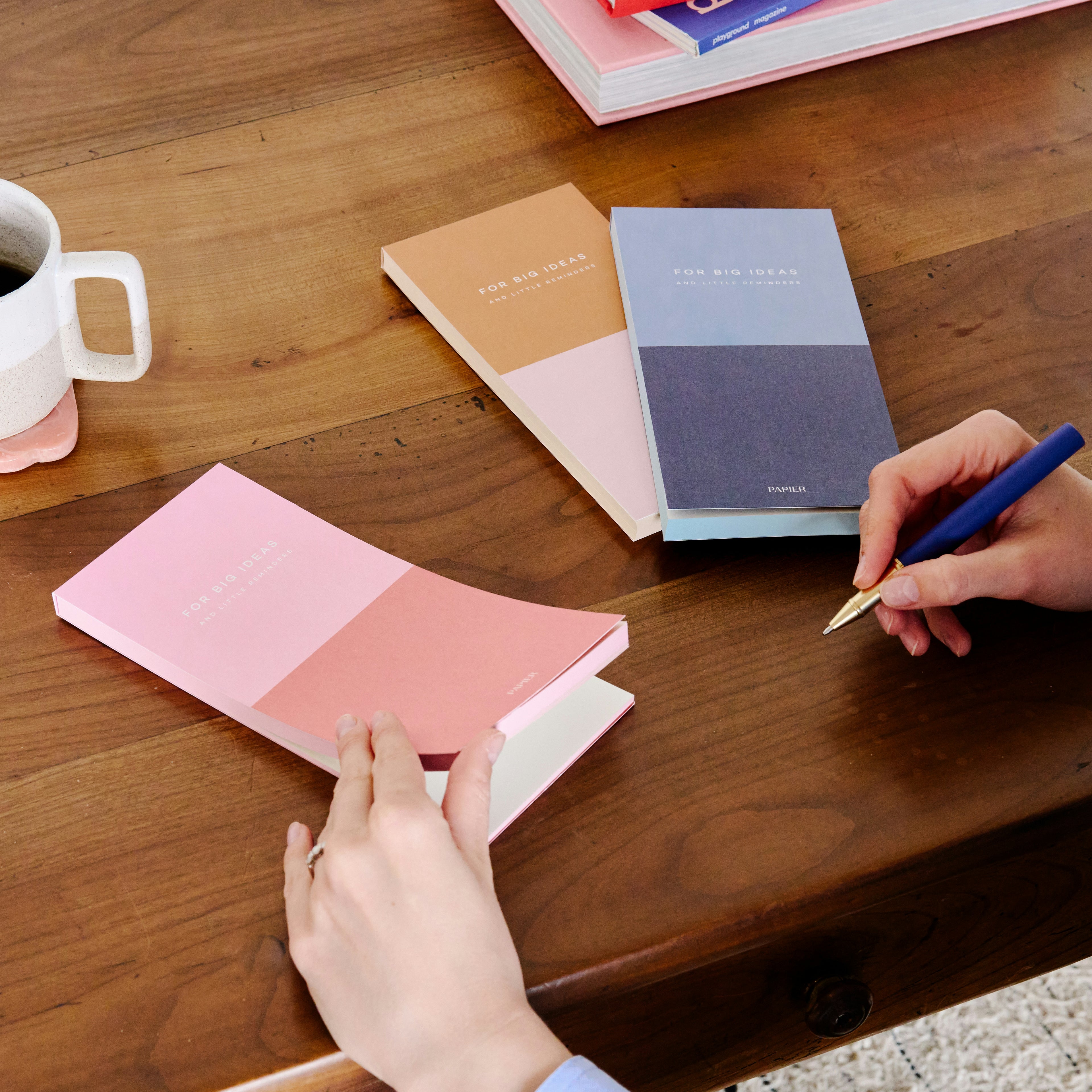Papier: Colorblock Set of 3 List Notepads