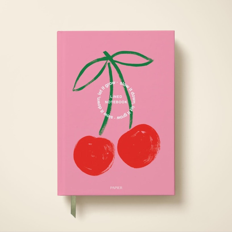 Papier: Fresh Cherries Lined Hardback Notebook
