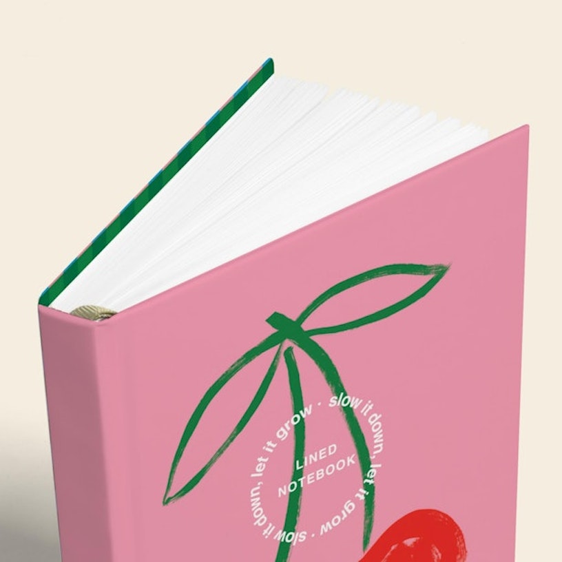 Papier: Fresh Cherries Lined Hardback Notebook