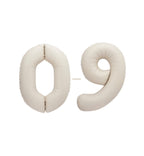 Matte Nude Number Balloons 0-9 34"