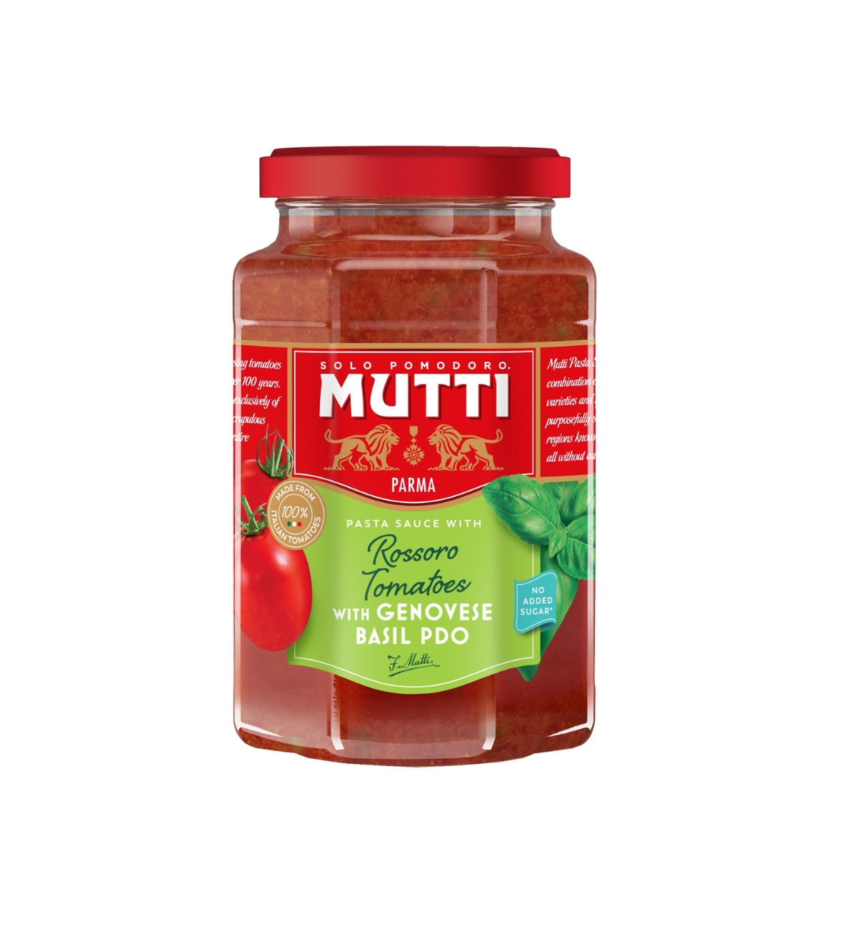 Mutti: Rossoro Tomato Pasta SauceWith Genovese Basil 400g