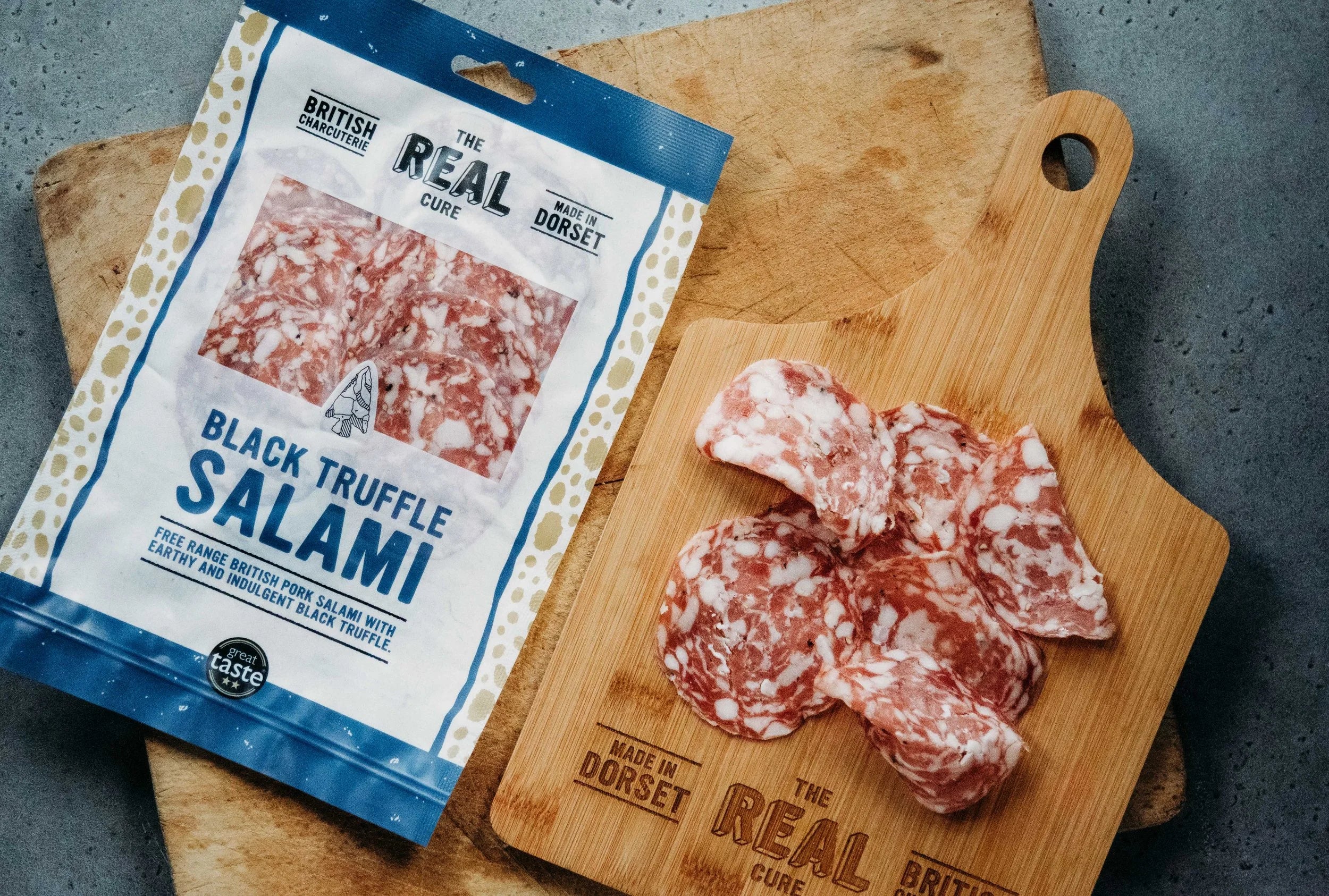 The Real Cure: Sliced Black Truffle Salami